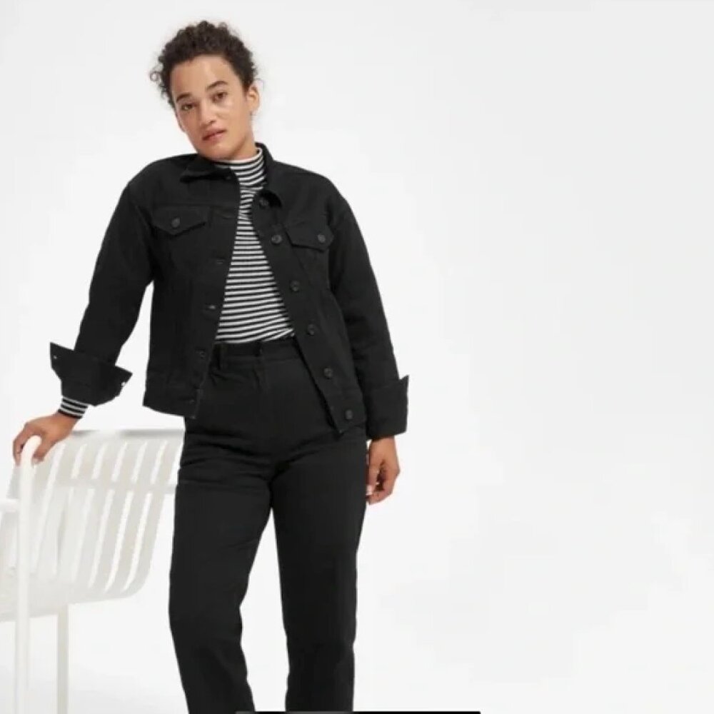 Everlane Black Denim Jacket